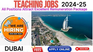 Golden Opportunities for TeachersDubai Teaching Vacancies 2024 OVERCOMEJOBS [upl. by Earesed251]