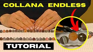 TUTORIAL Infilatura Collana Endless senza chiusura [upl. by Gnat]