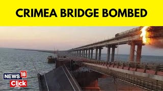 Crimea Bridge Explosion Today  Explosion Reported In Crimea Bridge  English News  News18 [upl. by Jeunesse273]