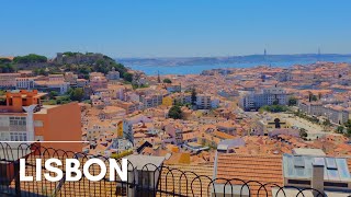 The Best Lisbon View  Senhora do Monte Viewpoint in Lisbon PORTUGAL [upl. by Narrad]