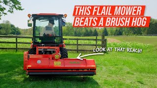 FRONT MOUNT FLAIL MOWER IT’S POSSIBLE WITH THE DEL MORINO FLIPPER [upl. by Alva673]