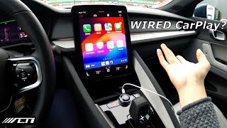 2024 Polestar 2 Interior and Technology Review Wired CarPlay ONLY [upl. by Norraf]