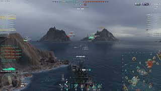 WOWS Prinz Rupprecht New German T9 BB Battlecruiser 4 KILLS on Shards SEA Server world of warships [upl. by Aisatsana]