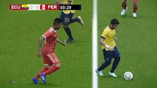 🔴EN VIVO ECUADOR vs PERÚ  Eliminatorias Sudamericanas 2024  PES 21 Simulation Gameplay [upl. by Arag713]