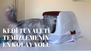 Kedi tuvaleti temizliğinde süper bir yöntem buldum [upl. by Lyrred]