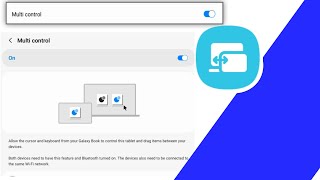 COMO ATIVAR a OPÇÃO de MULTI CONTROLE no seu SAMSUNG TAB S6 LITE e no SEU GALAXY BOOK [upl. by Noiramed46]