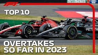 Top 10 Overtakes Of 2023 So Far [upl. by Lawley150]