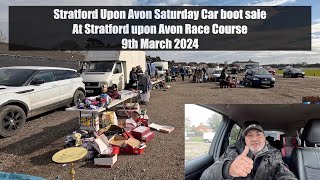 Stratford Upon Avon Saturday Car Boot at Stratford Race course 9th March 2023 [upl. by Terryl450]