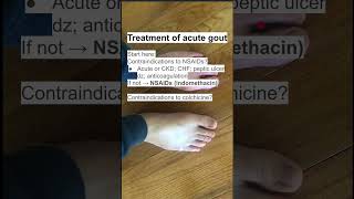 Treatment of acute gout [upl. by Aehsrop494]