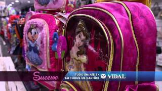 Programa Sucesso  TV Vidal  Mochilas escolares [upl. by Asus]