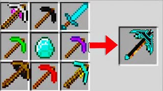 Crafting the Ultimate Pickaxe in Minecraft 🤯 [upl. by Nerraf]