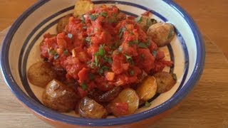 Patatas Bravas with Chorizo Recipe  MYVIRGINKITCHEN [upl. by Landes950]