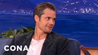 Timothy Olyphant Has quotOne Too Manyquot Children  CONAN on TBS [upl. by Etnahsal]