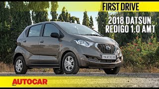 Datsun Redigo 10 AMT  First Drive  Autocar India [upl. by Tallou]