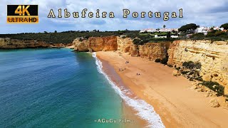 【4K】AlbufeiraPortugal Stunning Beaches（3） [upl. by Enelahs]