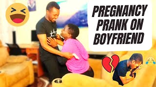 IM PREGNANT PRANK ON BOYFRIEND    SWEET REACTION ❤❤ [upl. by Holzman774]