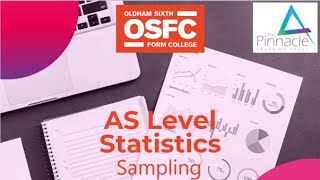 A level Statistics  Sampling Cluster Stratified Judgemental and Snowball Sampling [upl. by Vitalis]