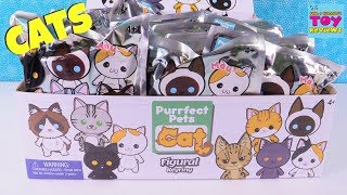 Purrfect Pets Cat Figural Keyrings Full Box Opening Toy Review  PSToyReviews [upl. by Hyacinthe]