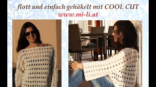 Pulli gehäkelt von mili mit Cool Cut [upl. by Louella]