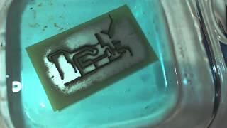 Etching a Printed Circuit BoardPCB using sodium persulfate [upl. by Amata]