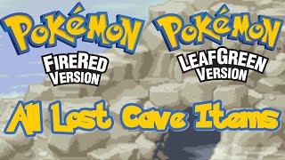 HOW TO GET ALL ITEMS IN LOST CAVE  Pokemon FireRed and LeafGreen Walkthrough [upl. by Bollay]