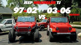 Jeep TJ Differences 9702 VS 0306 Refresh [upl. by Akinor851]