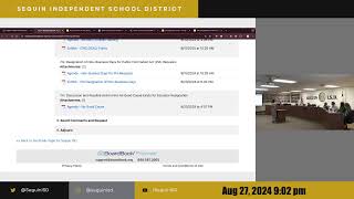 Seguin ISD Regular Board Meeting 082724 [upl. by Angelico241]