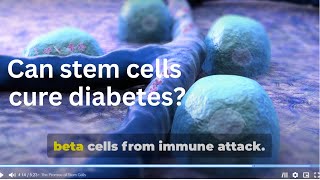 Groundbreaking Stem Cell Therapy A New Hope for Type 1 Diabetes [upl. by Adeys88]