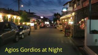 Agios Gordios Corfu at Night [upl. by Linders]