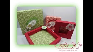 Jewelry Gift Box in a sleeve  Tutorial [upl. by Sollows]