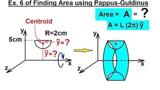 Mechanical Engineering Centroids amp Center of Gravity 31 of 35 Area using PappusGuldinus [upl. by Xineohp131]