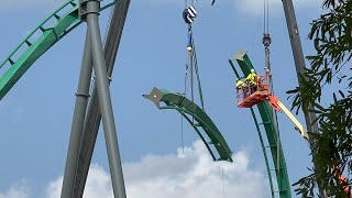 Kings Dominion Vlog 58  Topping Off the Rapterra Dive Loop [upl. by Wickman]