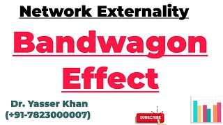 Bandwagon Effect  Network Externality  Economics  Microeconomics  Meaning Of Bandwagon Effect [upl. by Yelmene980]