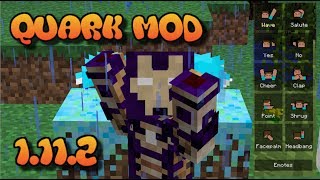 QUARK MOD 112211211121112 SUPER EMOTICONES Minecraft review en español 2017 [upl. by Normalie537]