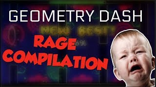 FUNNIEST RAGES IN GEOMETRY DASH 2 razing717 montage [upl. by Thursby]