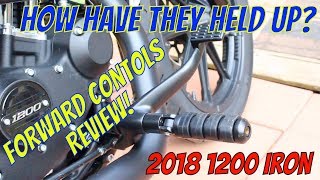 Forward Controls FOLLOW UP Review  2018 Sportster 1200 Iron  MTmotoRIDER [upl. by Airrat]