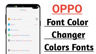 OPPO Font Color Changer Colors Font [upl. by Dihaz]