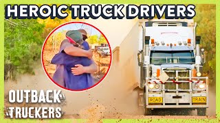 Selfless Truck Drivers Give Back To Communities In Need  ONE HOUR of Outback Truckers [upl. by Tobie804]