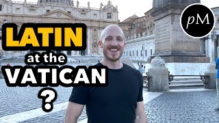 American speaks Latin at the Vatican with Priests 🇻🇦 [upl. by Trina645]