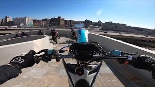 Spiral parking garage wheelie  IG Short  2019 [upl. by Enohs189]