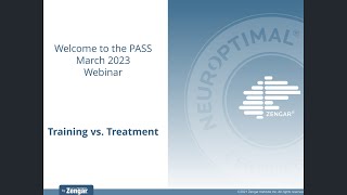 NeurOptimal® PASS LIVE Exclusive Event  Training vs Treatment [upl. by Chance]