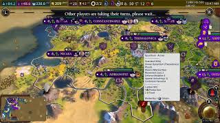 Civilization VI On SwitchMan  Basil II And Julius Caesar Buddying Up [upl. by Nrubyar463]