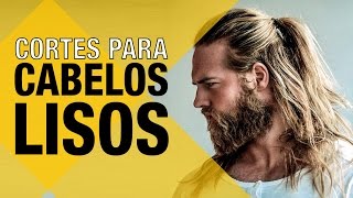 Cortes para cabelos lisos masculinos [upl. by Nostets]