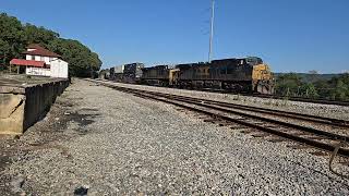 CSX with 2 locomotives leading an intermodal train [upl. by Nylitak382]