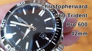 크리스토퍼와드 christopherward C60 Trident Pro 600 42mm [upl. by Etteve]