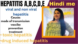 Hepatitis ABCDE  viral and non viral hepatitis for medical students explanation in Hindi [upl. by Ritchie38]