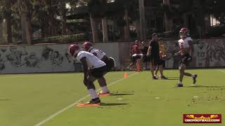 Safety drills from USCs first practice of fall camp [upl. by Kraft697]