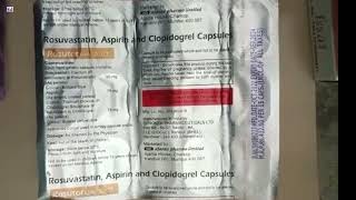 Rosutor Gold 2075 Capsule  Rosutor Gold Capsules  Rosuvastatin Aspirin and Clopidogrel Capsules [upl. by Tolman]