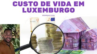 Custo de vida na Europa 🇱🇺 Despesas fixas em Luxemburgo 🇱🇺 [upl. by Oicnecserc]