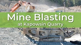 Mine Blasting at Kapowsin Quarry [upl. by Odnala]